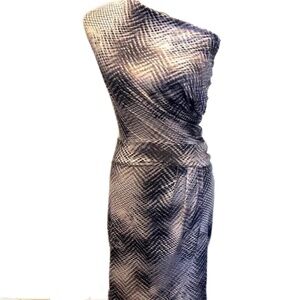Sexy Komarov Snakeskin Faux wrap dress XS